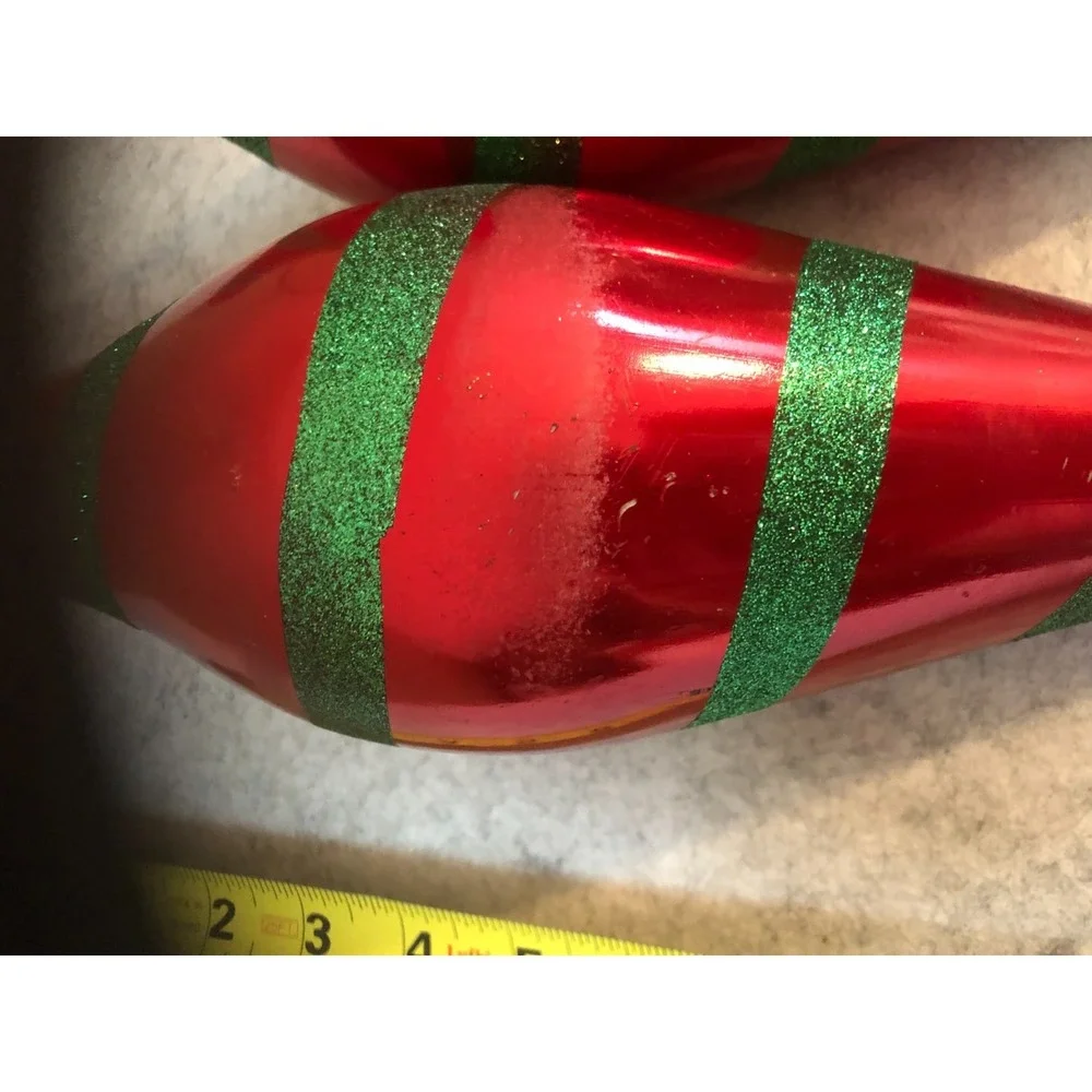 Lot of 2 ~ Jumbo Christmas Ornaments ~ 13